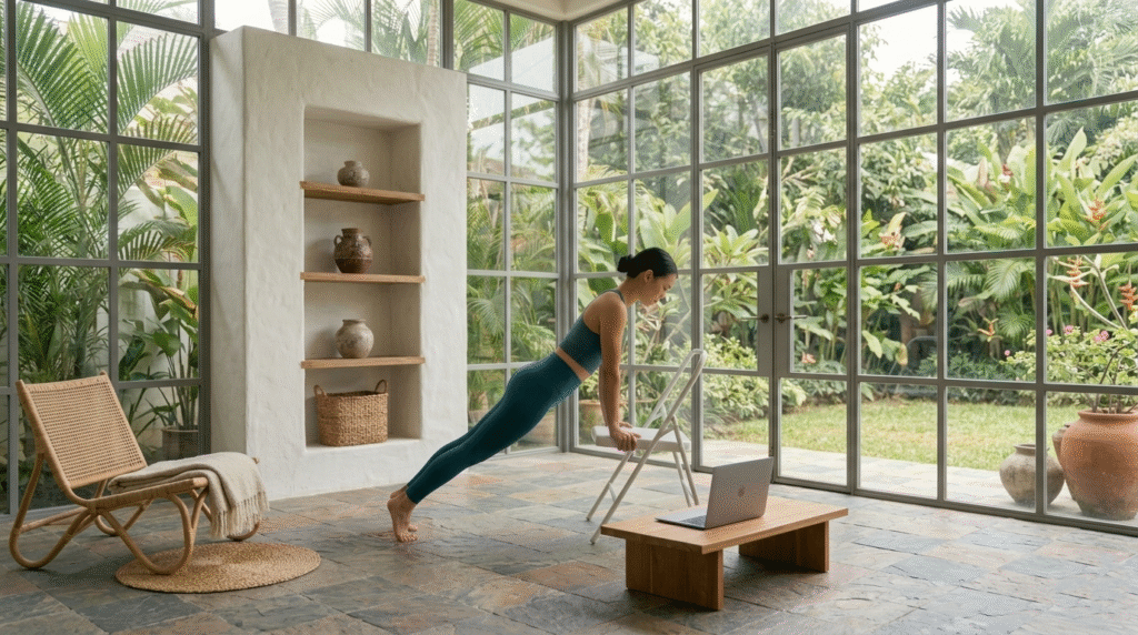 meditation for beginners using chair pose technique